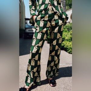 Printed Pants - Zara